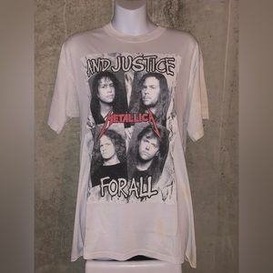 1988’ METALLICA TEE- “AND JUSTICE FOR ALL” SIZE XL - SPRING FORD- 21”ptp x 28”